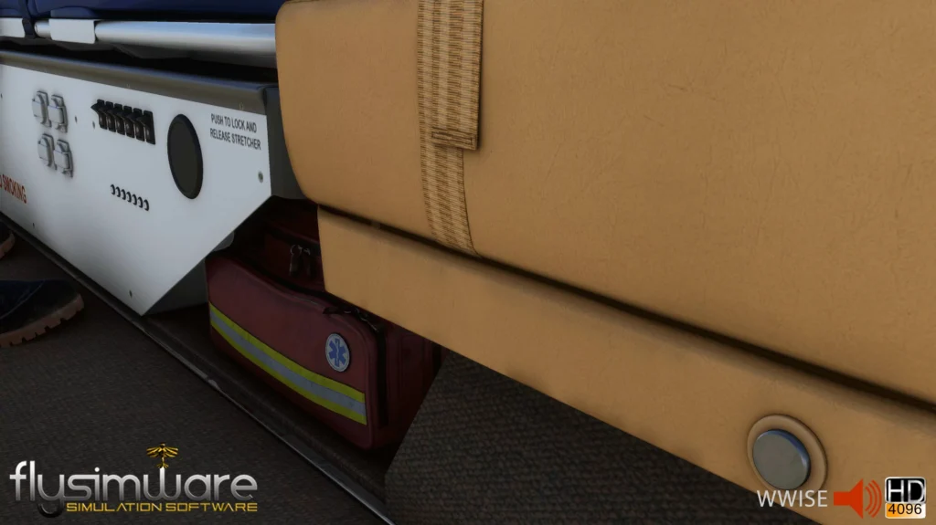 Learjet 35A Medevac expansion interior details