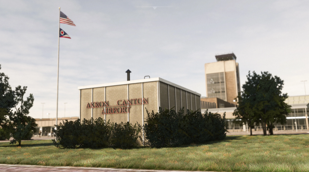 Akron-Canton Airport in MSFS