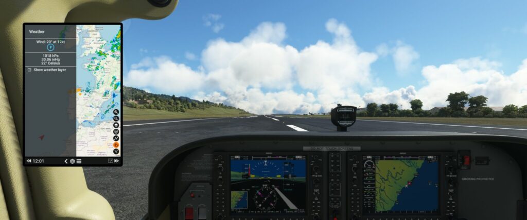 Sky4Sim Panel in Cessna