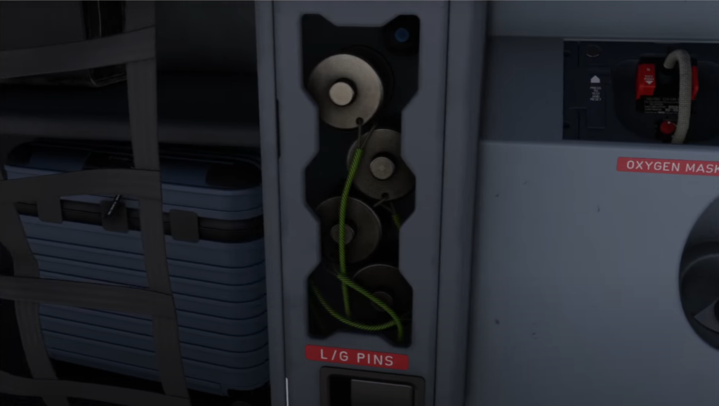 iniBuilds A350 landing gear pins