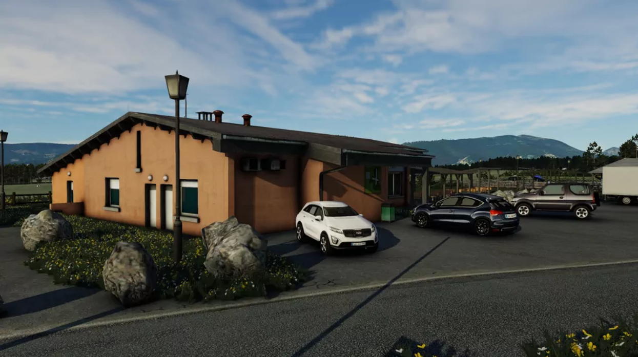 ASPRES-SUR-BUECH airport ICAO code LFNJ for X-PLANE 12. In-game picture