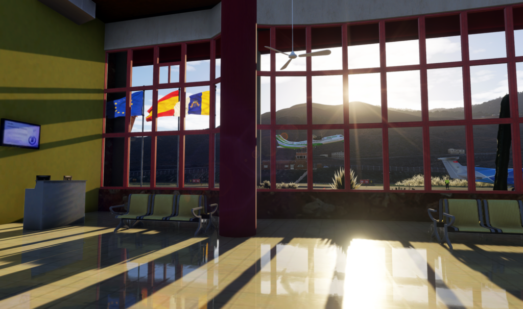 Interior of airport
