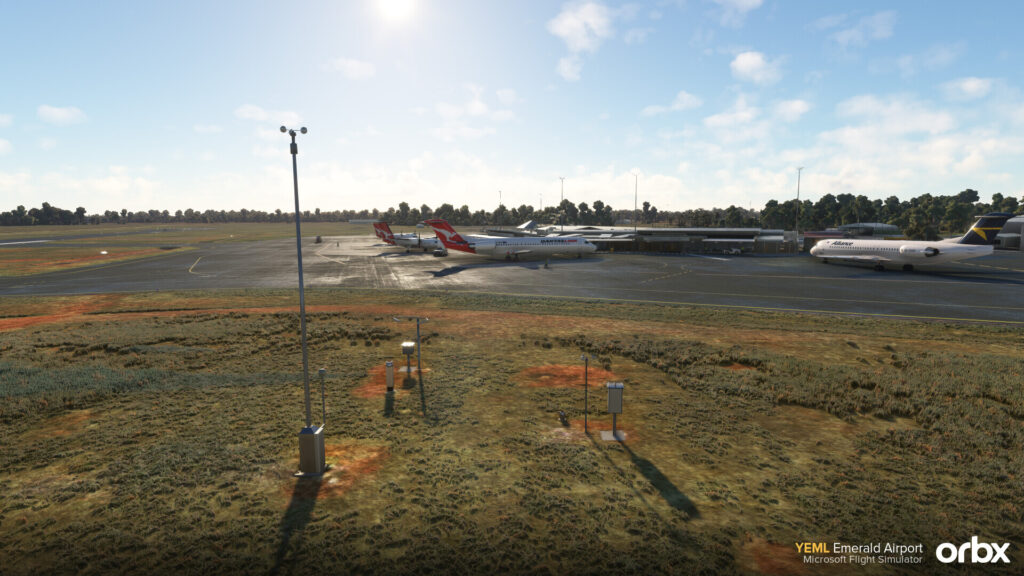 Orbx Emerald Airport static aircraft
