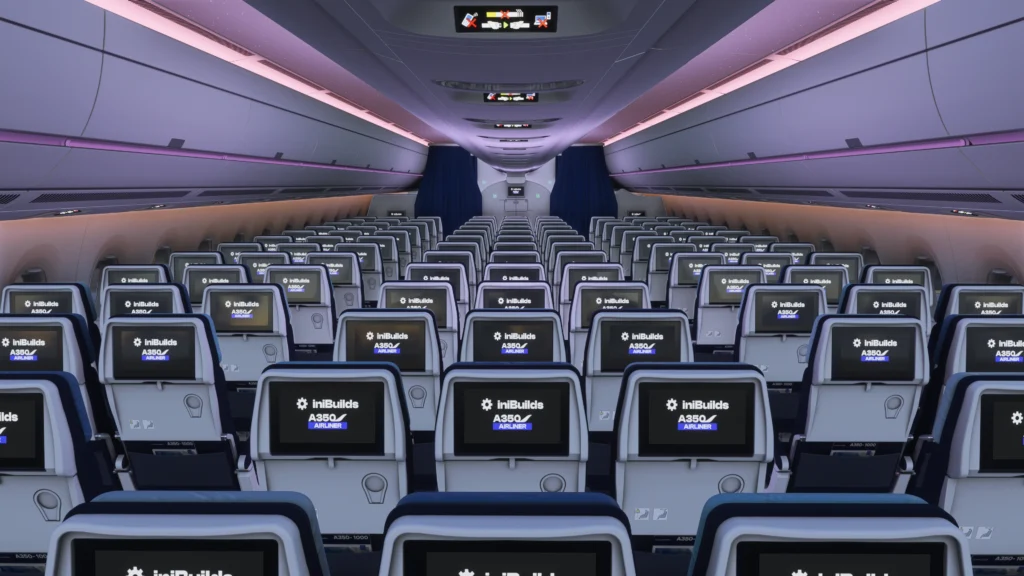 iniBuilds A350 for MSFS cabin detail