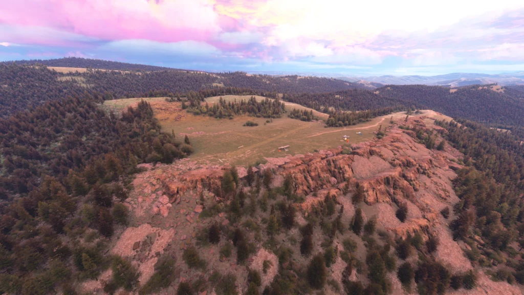 Parallel 42 Widows Peak - Shot of airstrip from overhead