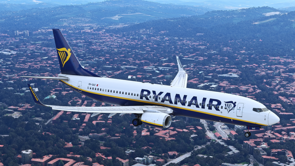 PMDG 737 NG in landing configuration