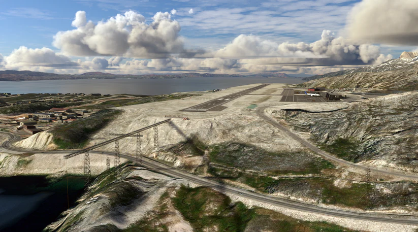 FSimStudios Nuuk View of Surrounding Area