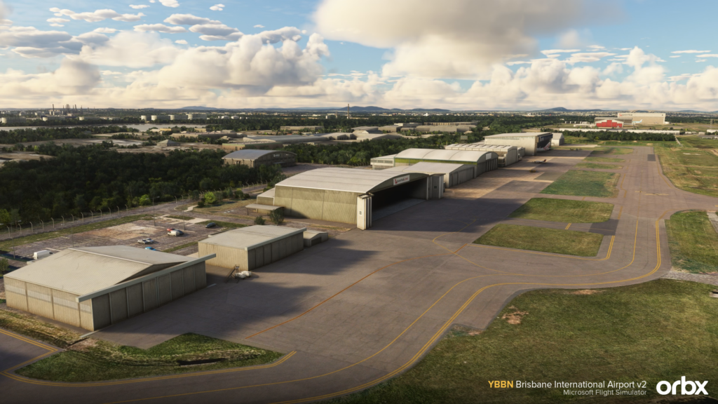 Orbx Brisbane V2 - Hangars and maintenance areas