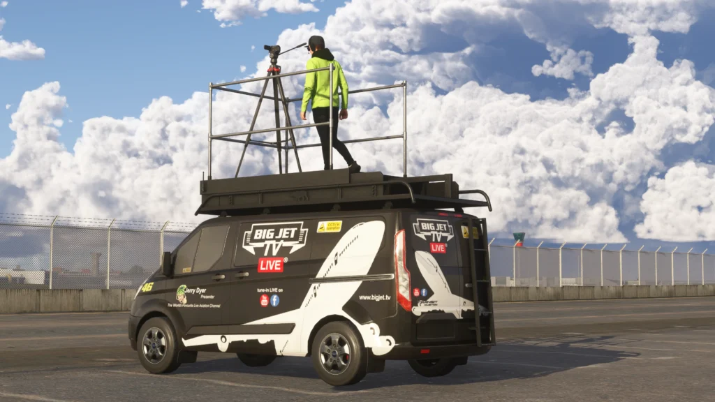 iniBuilds Heathrow Premium BigJetTV van
