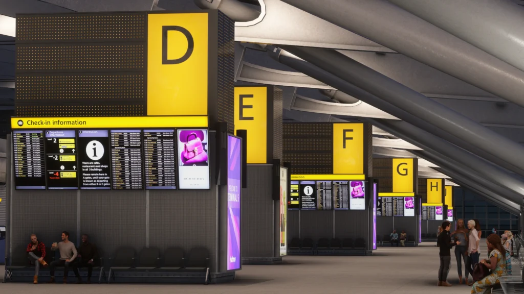 iniBuilds Heathrow Premium Terminal Interior
