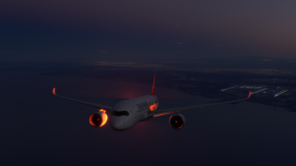 iniBuilds A350 Airliner beacon light