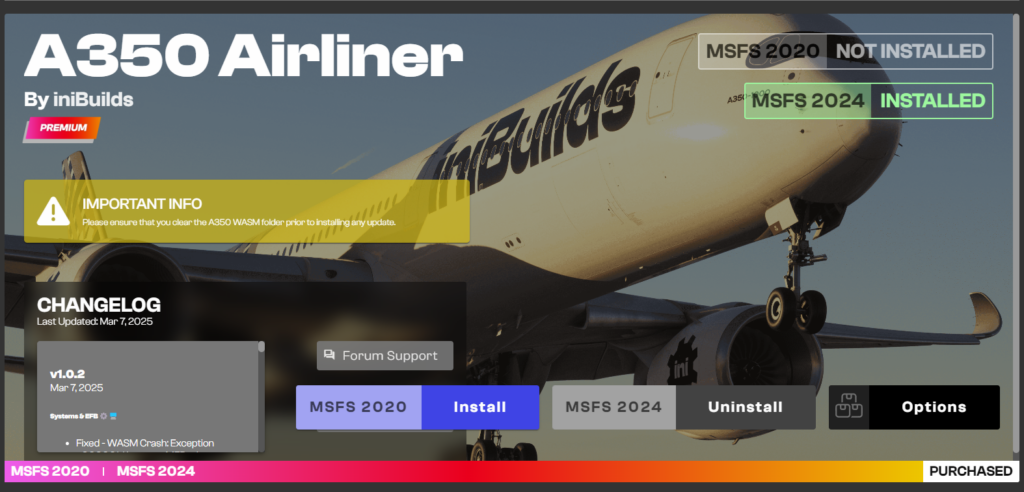 iniManager A350 page