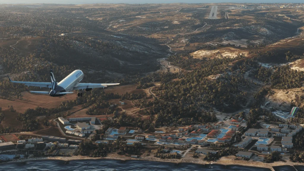 approach a320 aircraft onto runway