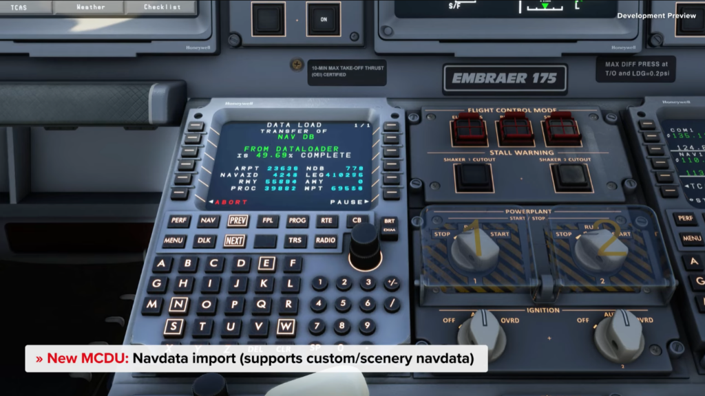 FSS E-Jets Navdata Support with custom Uplink