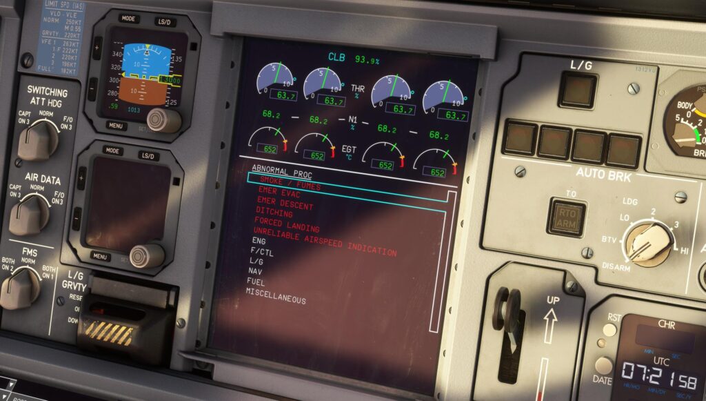 A380X ECAM checklists