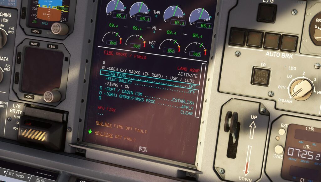 A380X ECAM checklists