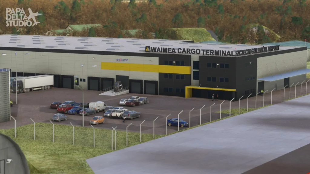 Papa Delta Szczecin Goleniow Showing cargo terminal