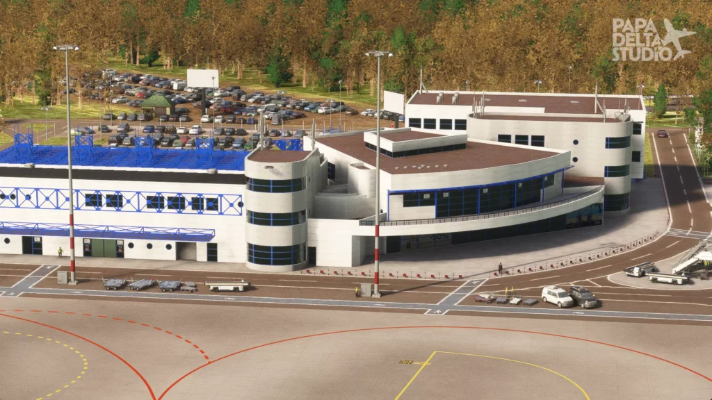 Papa Delta Szczecin Goleniow rampside view of terminal
