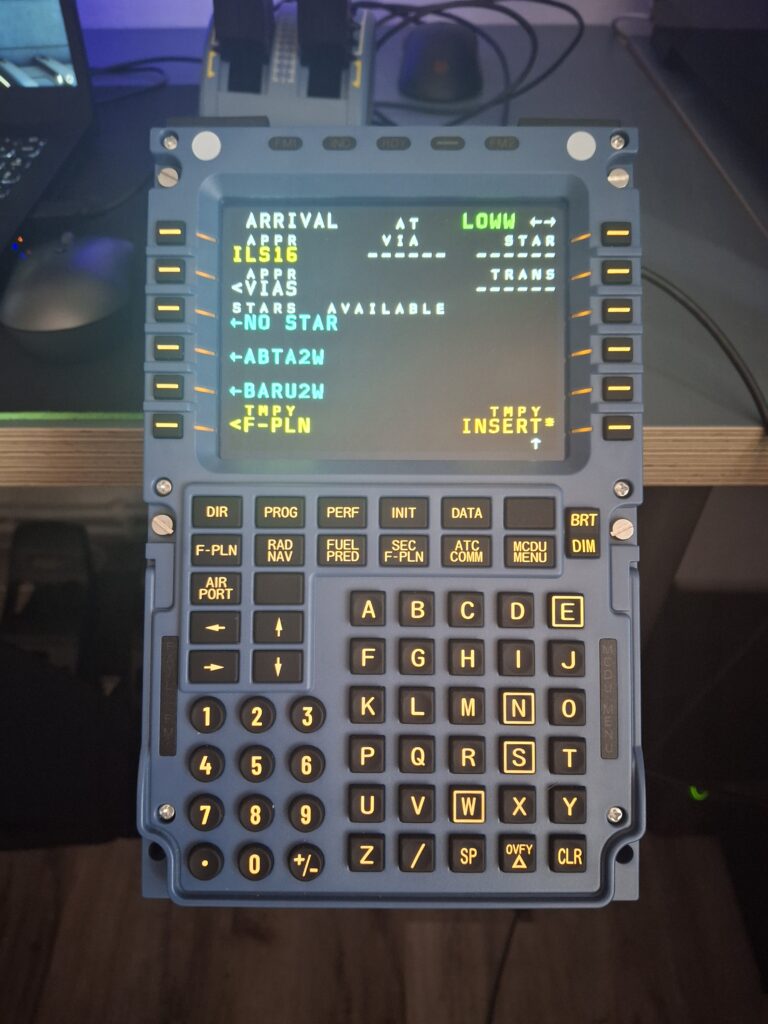 Winwing MCDU ToLiss A320 brightness 1