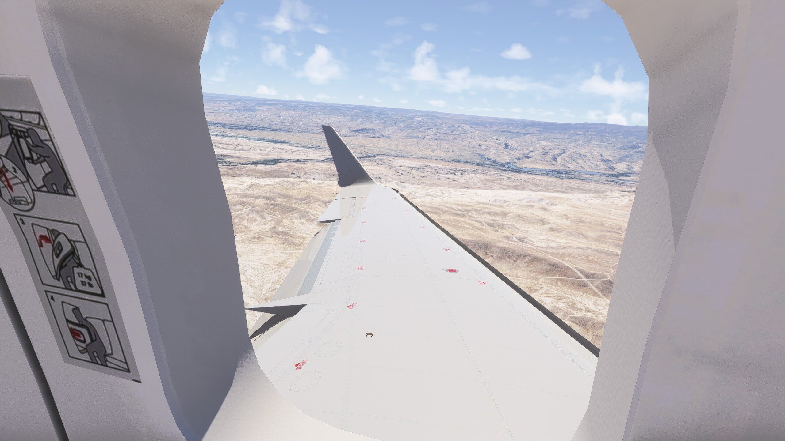 Aerosoft CRJ 700 v2 wing view