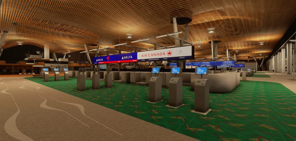 iBlueYonder Portland (KPDX) check-in area