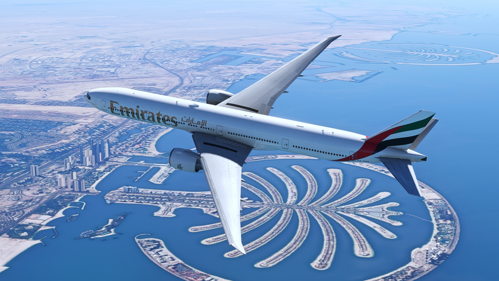 PMDG 777W (2020) approaching Dubai