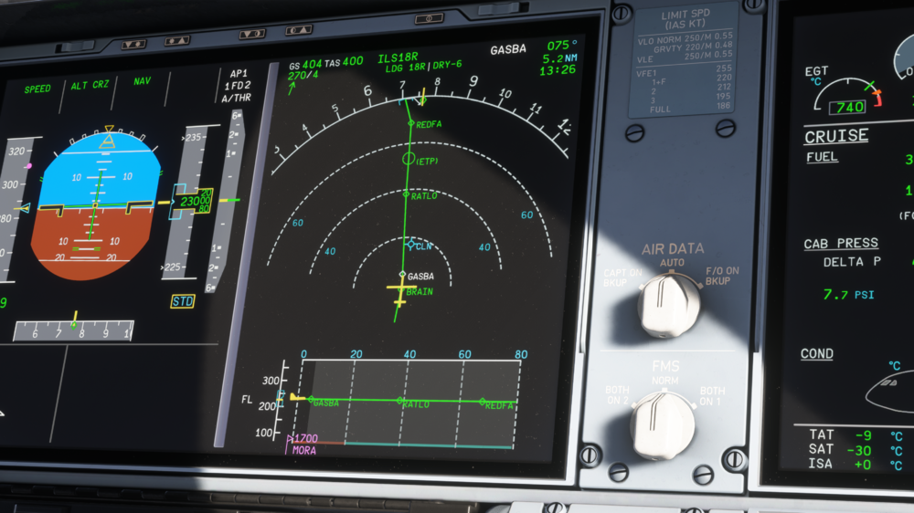 iniBuilds A350 Update 1.0.5 Dynamic ETP Calculation