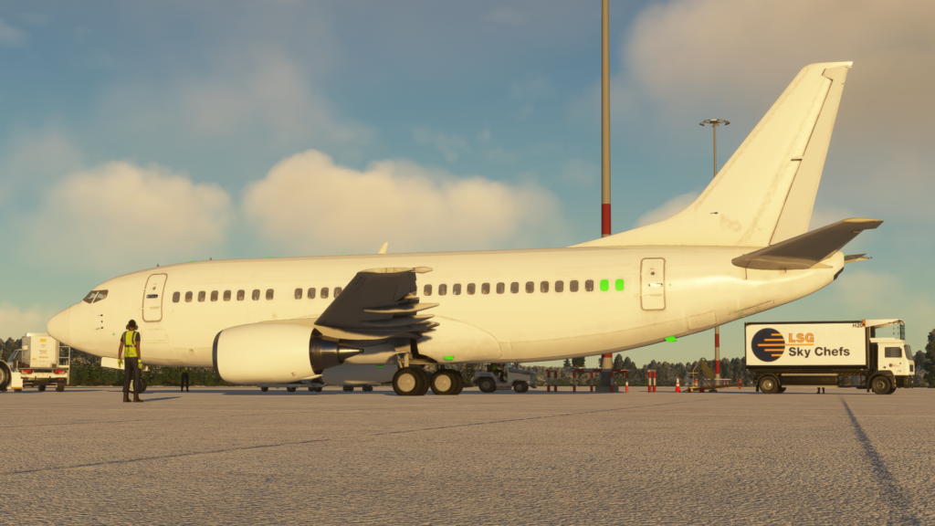 CSS Boeing 737-500 on ground blank livery