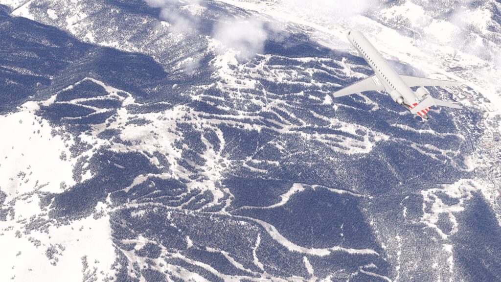 Aerosoft CRJ V2 MSFS 2024 over Vail