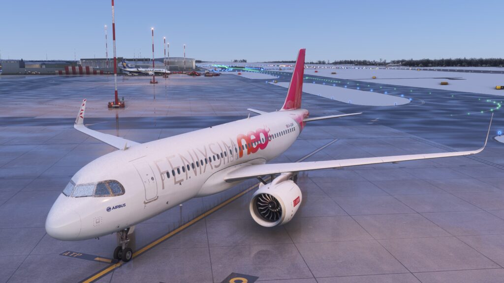 Parked A320neo for MSFS by Fenix Simulations