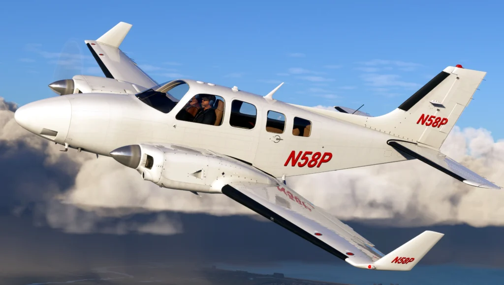 Beech Baron 58P from Black Square