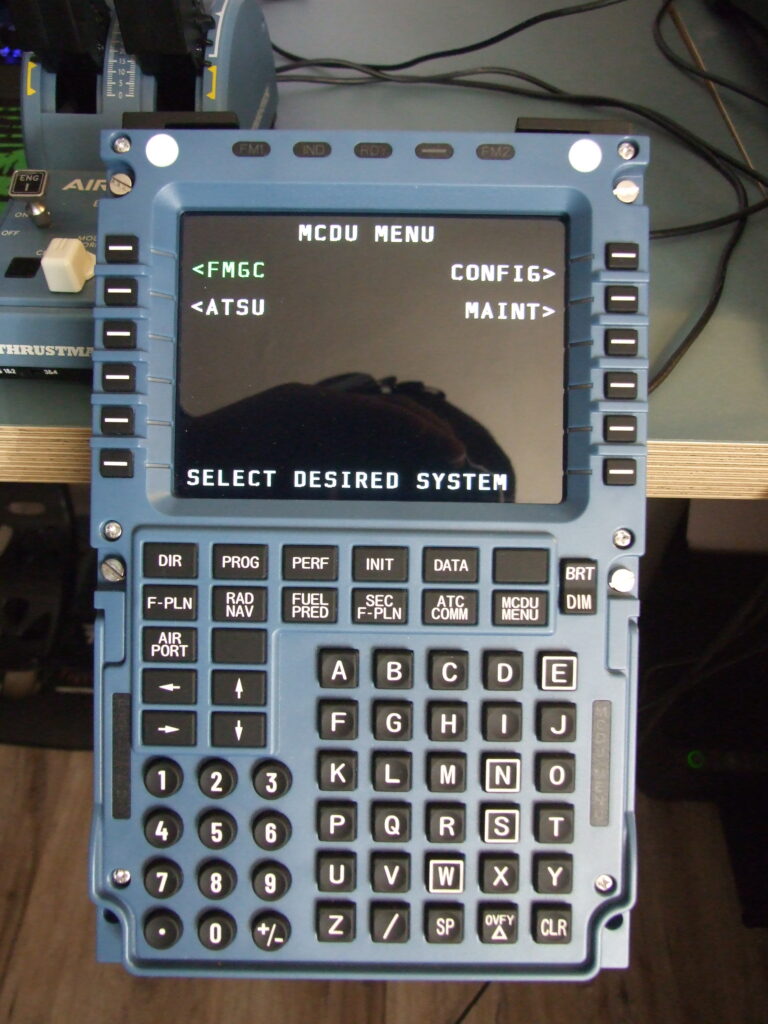 Winwing MCDU with Fenix A320 in-flight 1