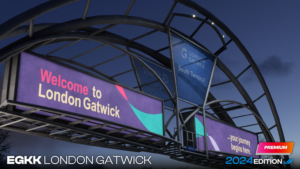 iniBuilds Gatwick Sign