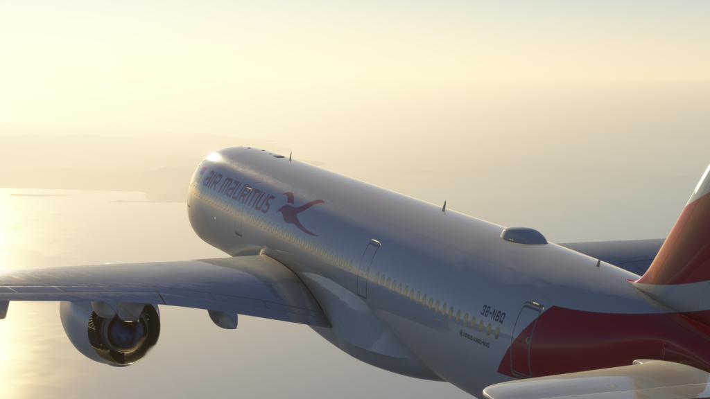 iniBuilds A350 Exterior mid flight