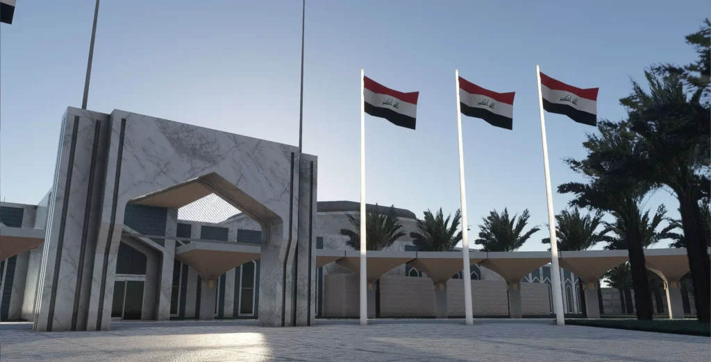 Baghdad AZRsim terminal entrance