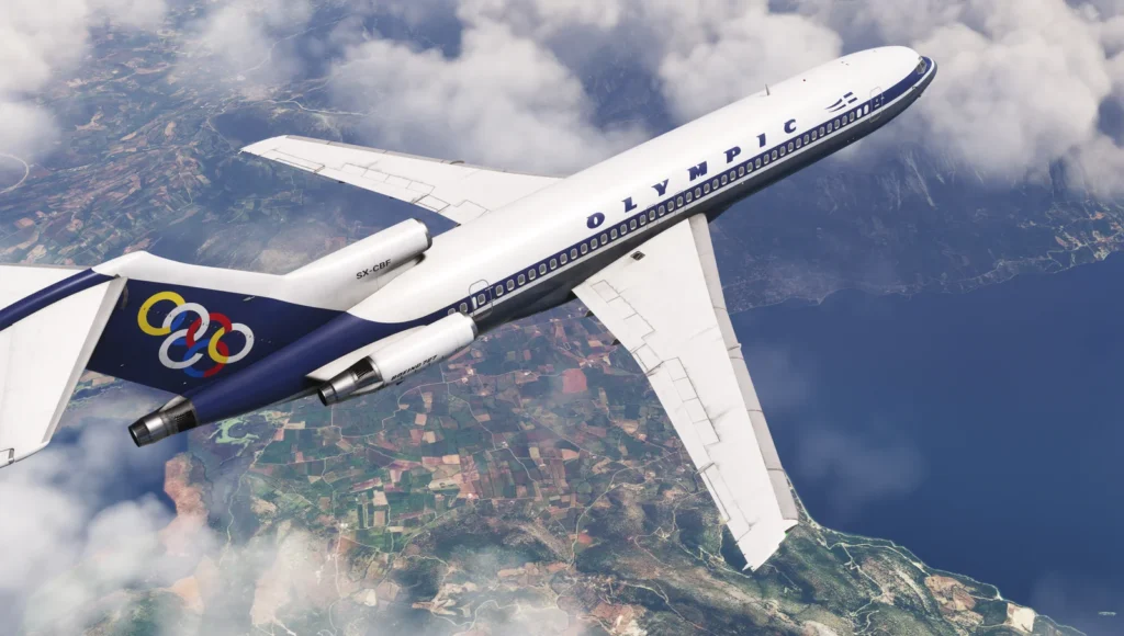 FlightSim Studio Boeing 727 Passenger Olympic livery