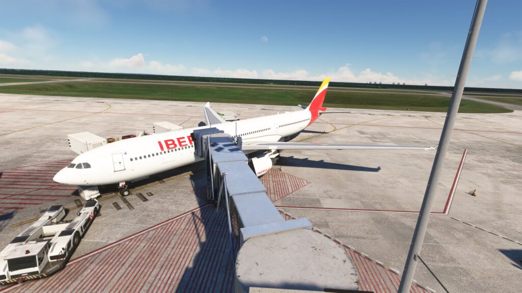 LatinVFR a330-300 Iberia at the Gate