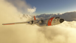 Blackbird Simulations C-130 "Dirty 30" pre-release images showing Coastguard liveried C-130 ADV