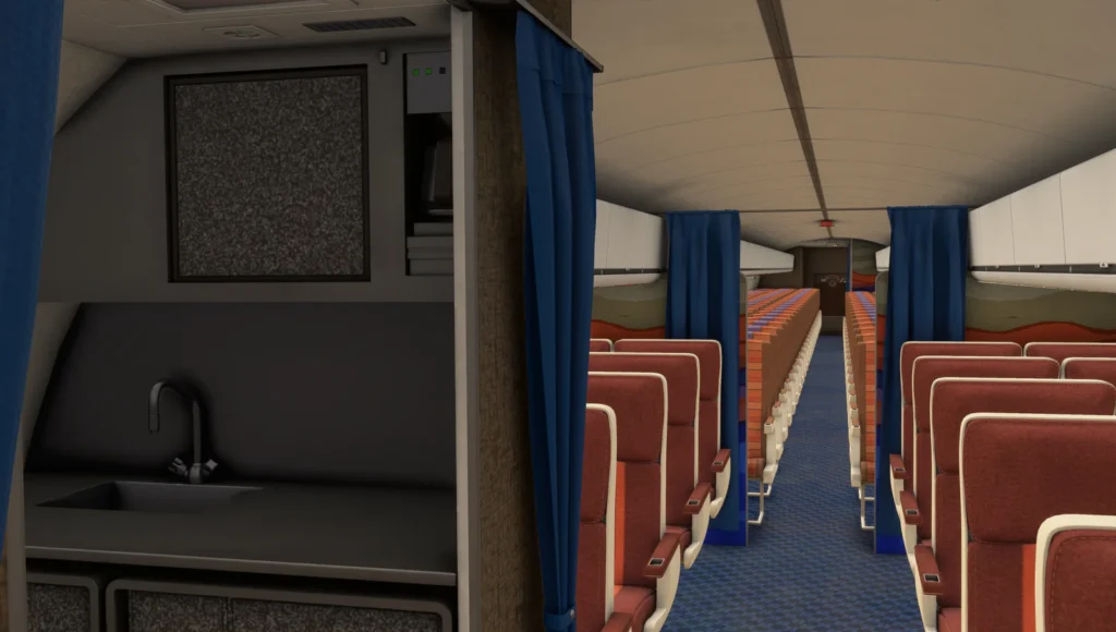 FlightSim Studio Boeing 727 Passenger Interior