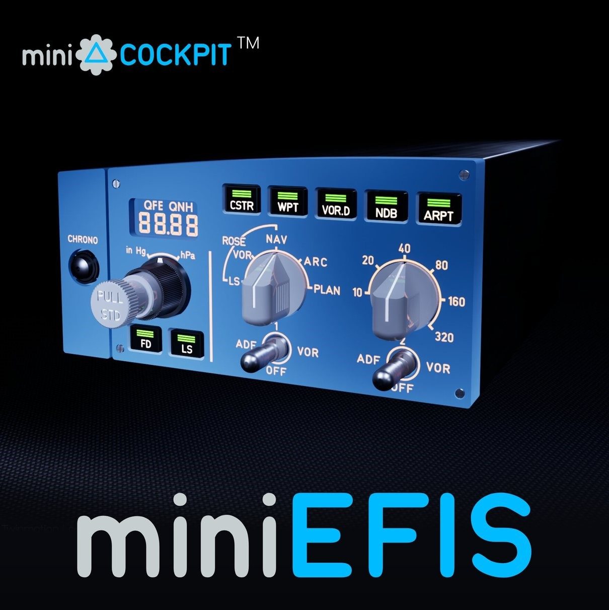 miniFCU フライトコントロールユニット miniFCU V2 – miniCOCKPIT
