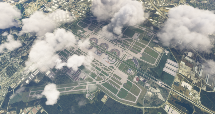 ImagineSim KDFW Bird's eye view