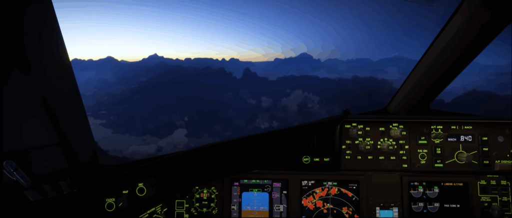 PMDG 777-200ER in MSFS 2024 Cockpit