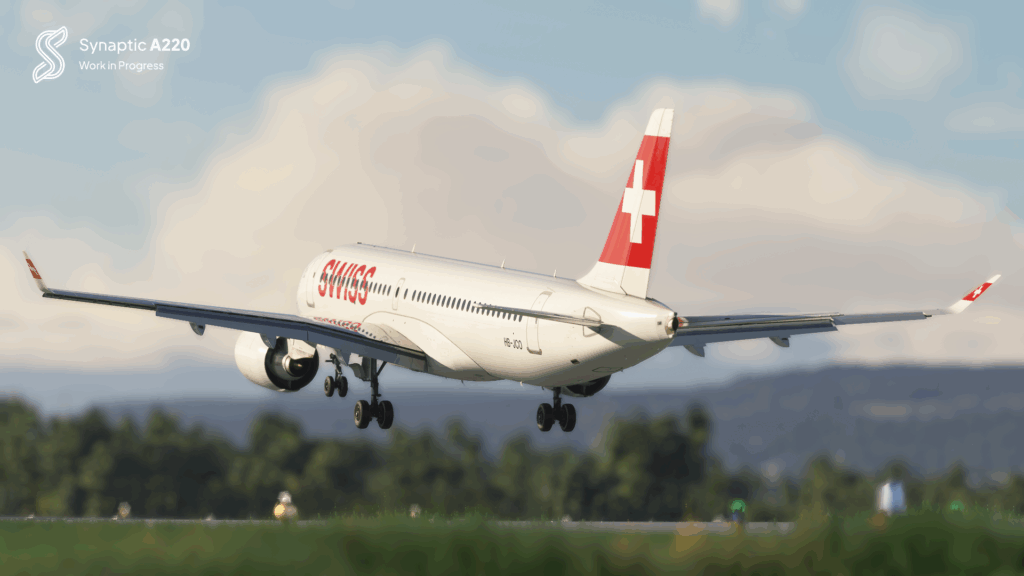 Synaptic Simulations A220 Landing