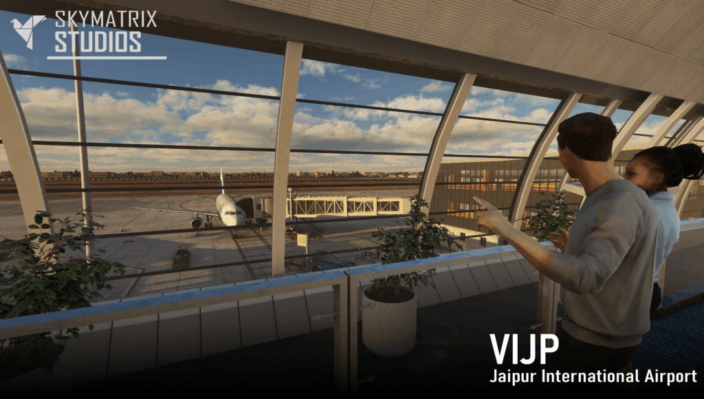 SkyMatrix Jaipur Airport Terminal Interior