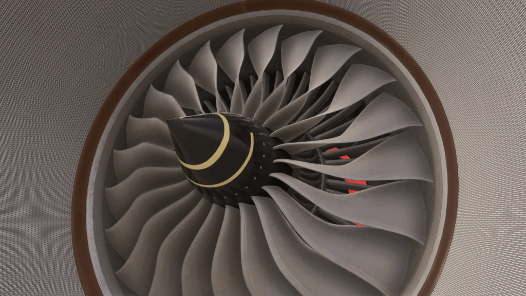 iniBuilds A350 engine blades