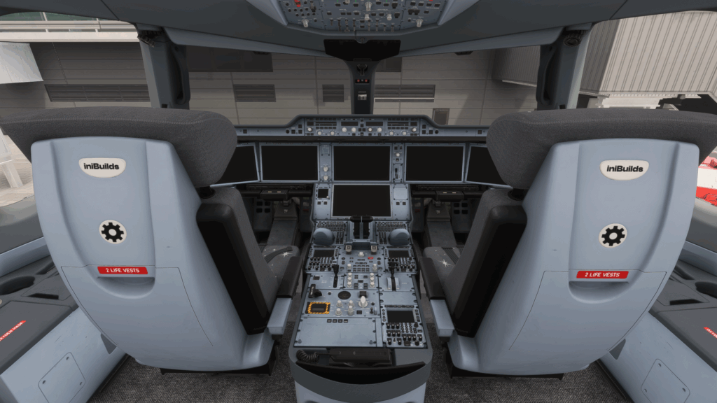 iniBuilds A350 Cockpit overview