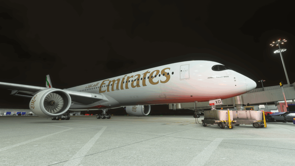iniBuilds A350 Emirates exterior