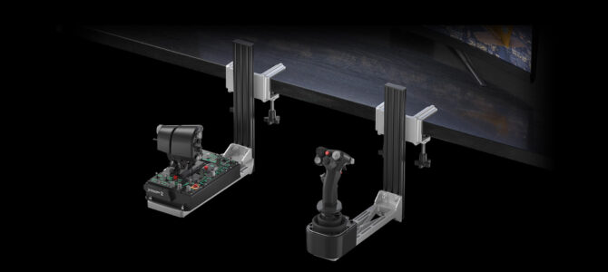 WINWING Throttle and Joystick mounts under desk
