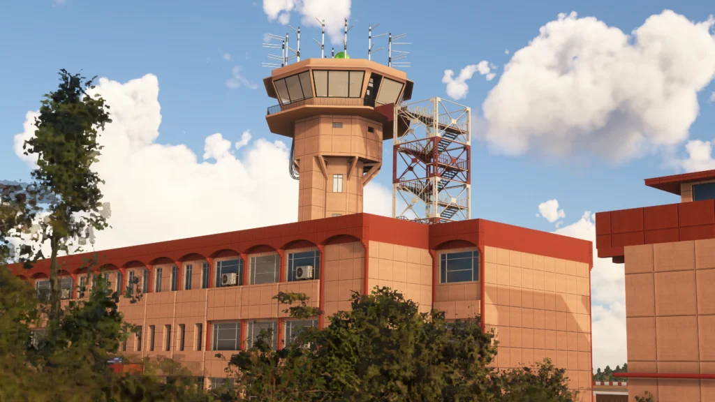SkyMatrix Jaipur Airport control tower