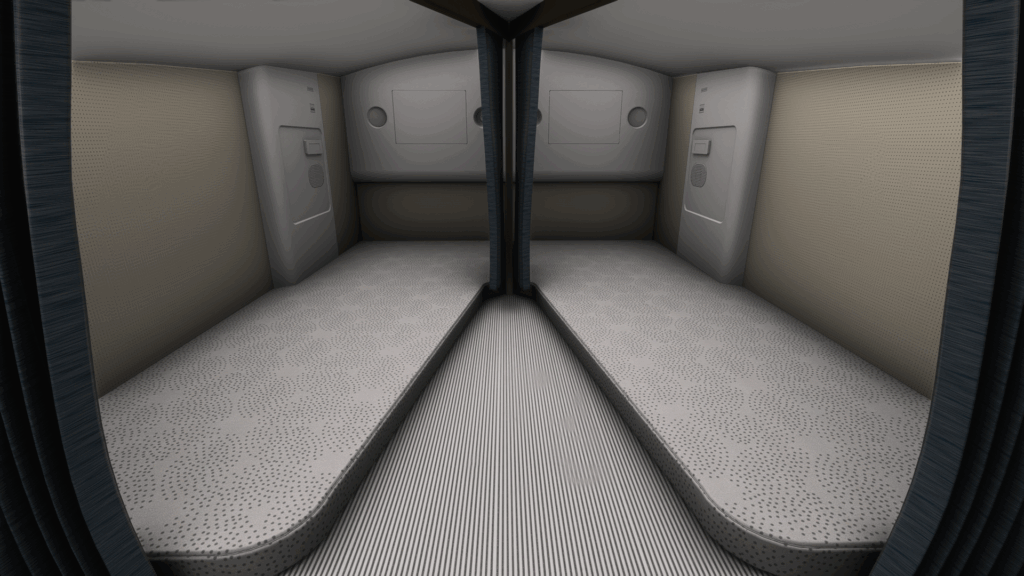 iniBuilds A350 Crew rest area beds
